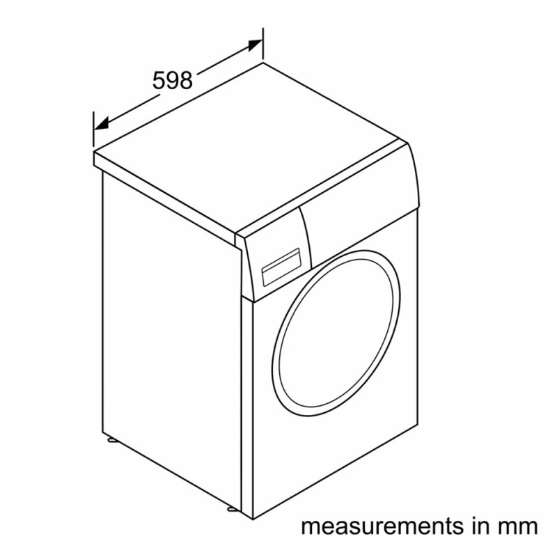 ابعاد ماشین لباسشویی بوش WAW325X0ME