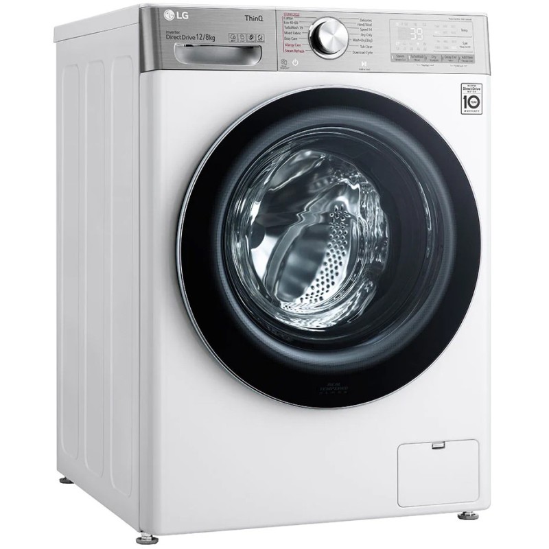 ماشین لباسشویی و خشک کن LG WDV1260WRP White