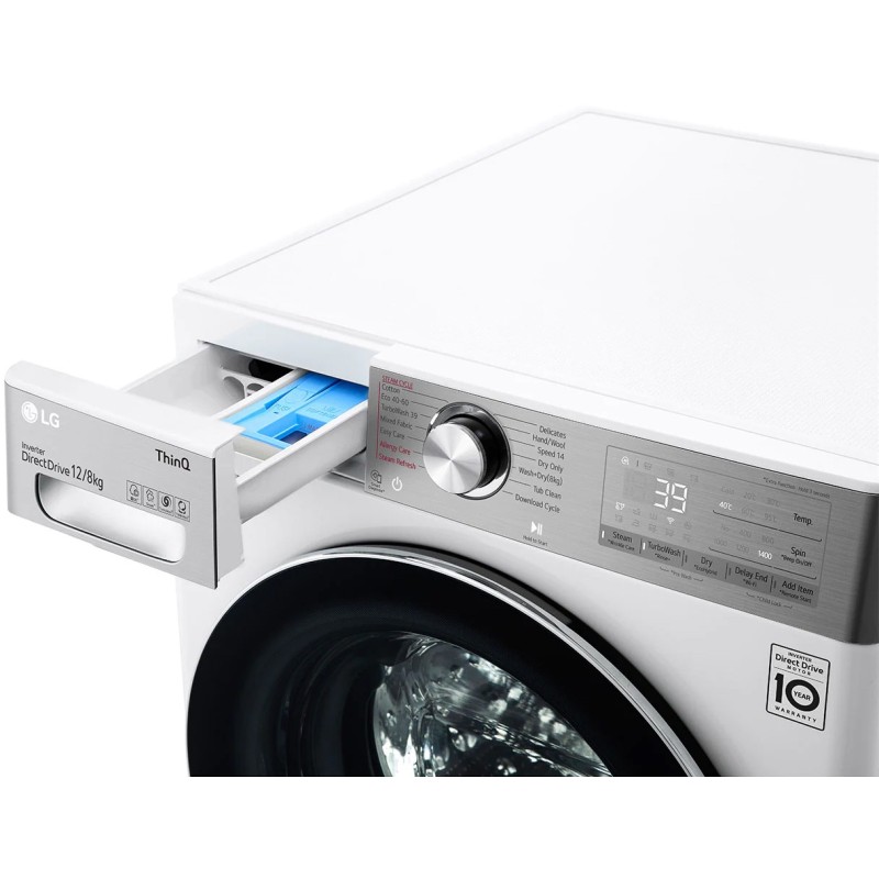 Washing Machine LG WDV1260WRP White