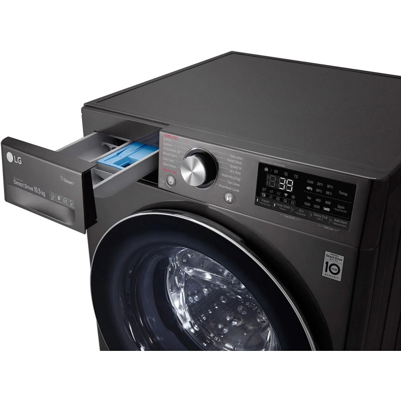 LG WV9142BRP Black Washing Machine