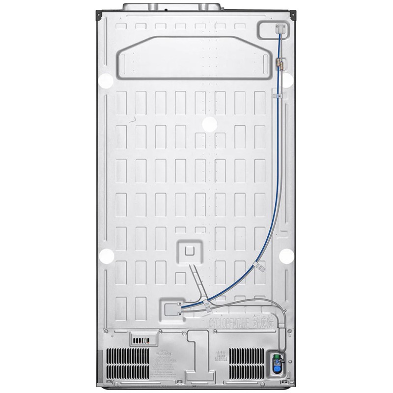 طراحی پشت یخچال فریزر LG GC-X257 رنگ مشکی