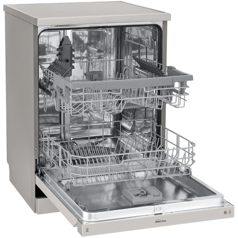 ماشین ظرفشویی دو طبقه ال جی مدل DFB512 رنگ نقره ای پلاتینیومی