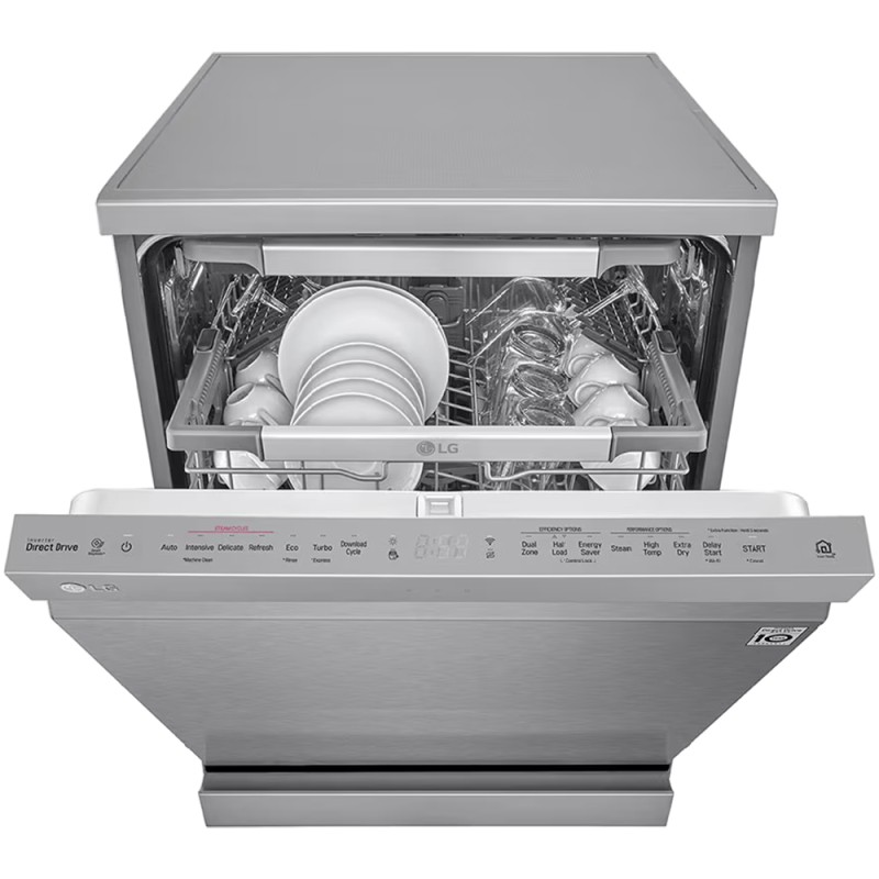 ماشین ظرفشویی هوشمند ال جی DFB325HS رنگ نقره ای