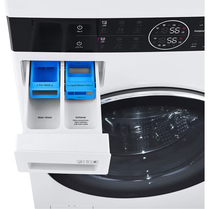 کشوی مواد شوینده در ماشین لباسشویی WK2116WHT رنگ سفید