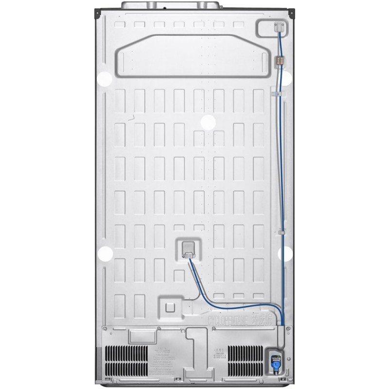 نمای پشت یخچال فریزر LG GC-J257 با موتور Inverter Linear با قابلیت اتصال به آب شهر