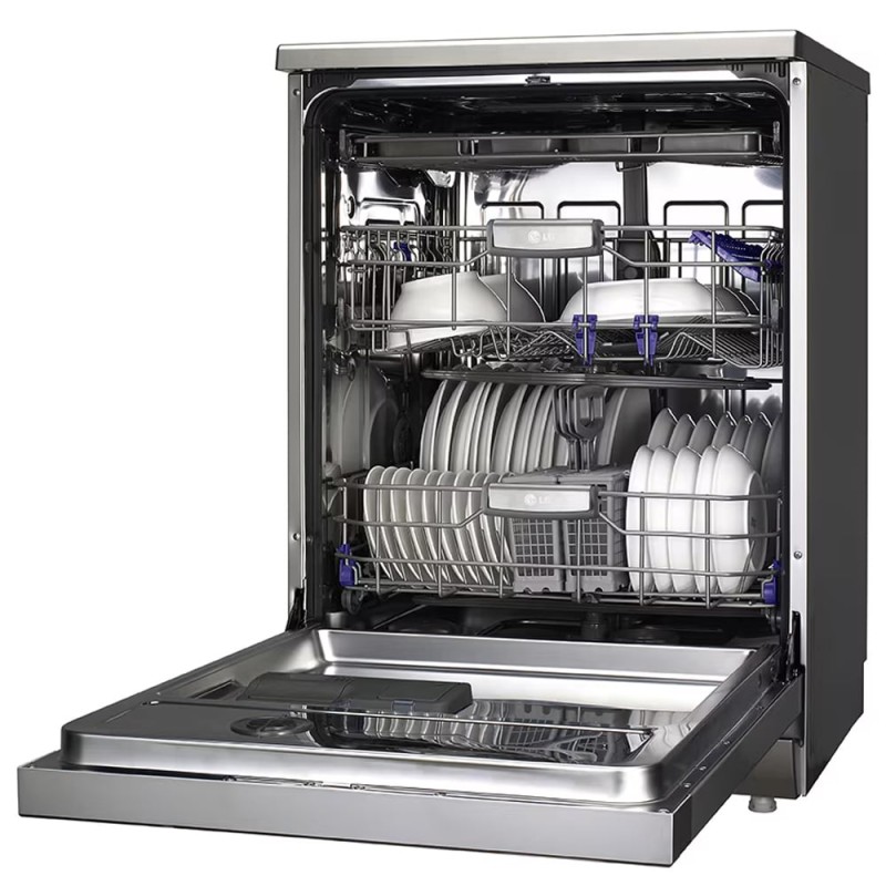 ماشین ظرفشویی ال جی D1452WF با سه طبقه ی مخصوص شستشوی ظروف
