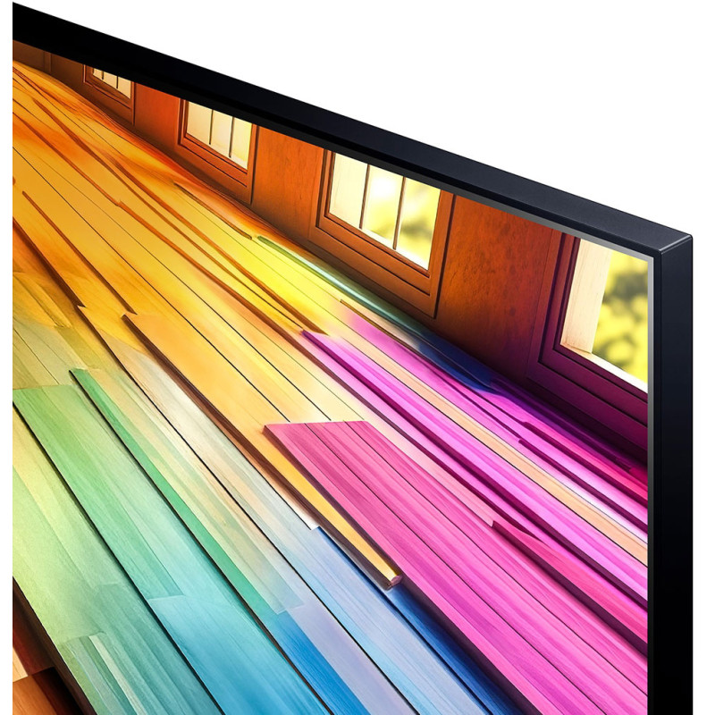 حاشیه ها و قاب باریک اطراف صفحه نمایش تلویزیون LG 43UT8100